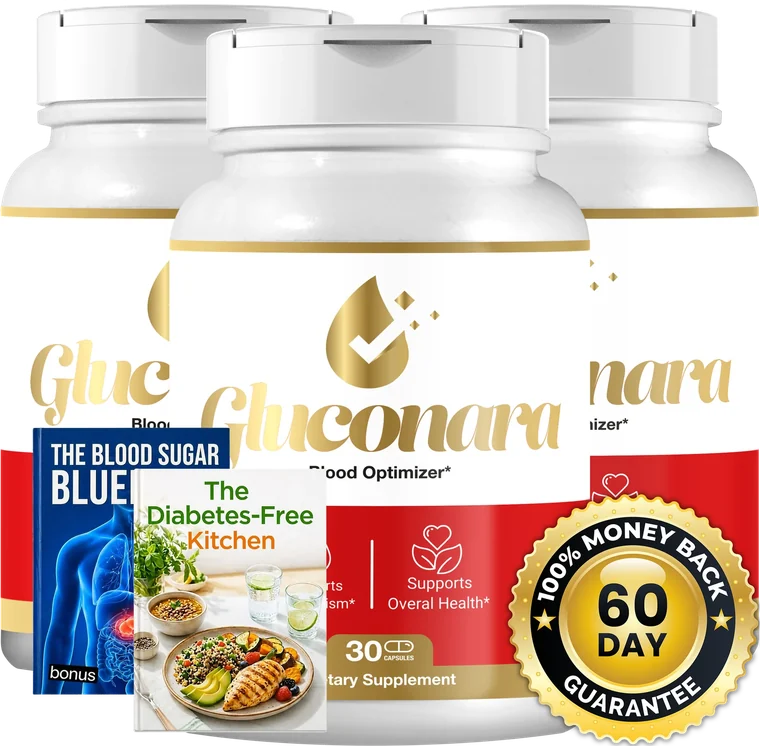Gluconara 3 Bottles package