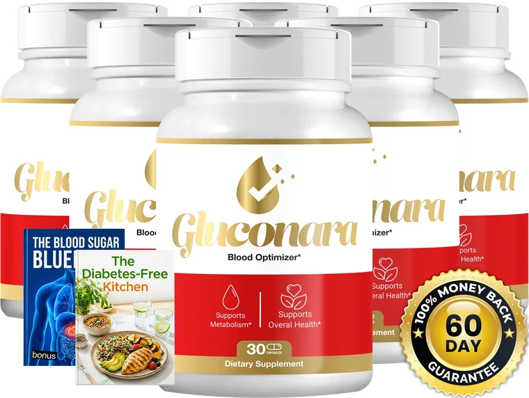 Gluconara blood sugar support six-bottle supply